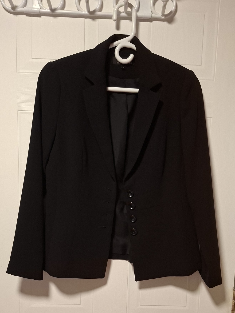 Black Tailored Women's Blazer Jacket - Brand Unspecified